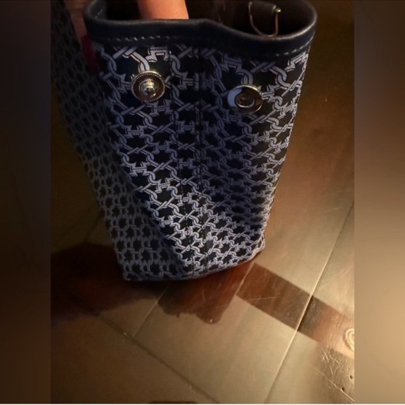 Kate Spade Navy and Black Geometric Tote - Picture 12 of 15